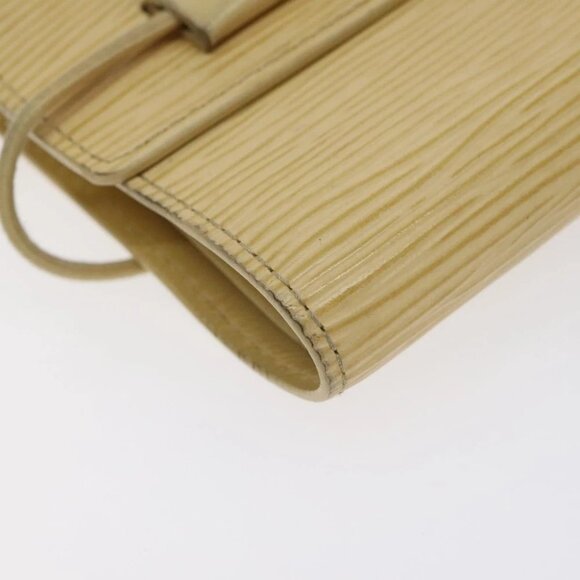 LOUIS VUITTON Epi Porte Monnaie Elastic Wallet Vanilla M6366A LV Auth 130577 - Picture 2 of 16